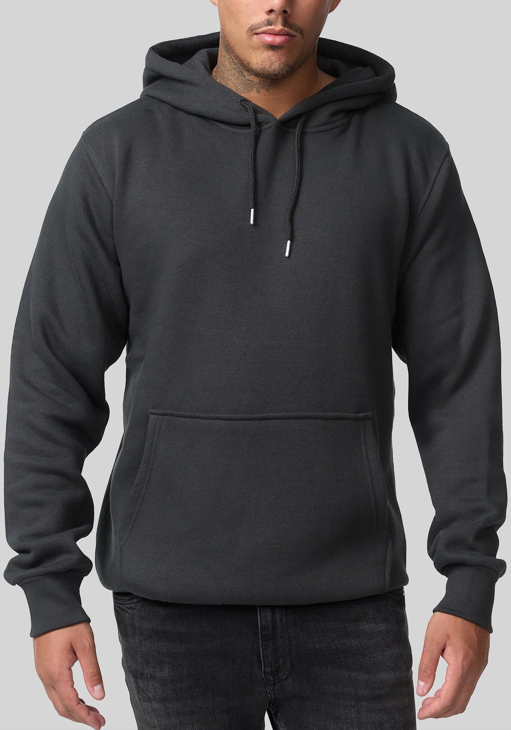 Smith & Solo Kapuzensweatshirt Hoodie Herren Kapuzenpullover (1-tlg) Baumwollmischung