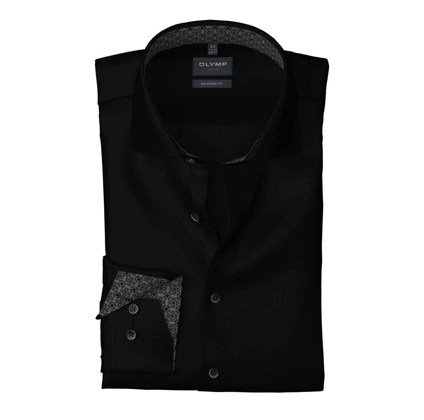 OLYMP Langarmhemd Luxor modern fit Global-Kentkragen, günstig online kaufen
