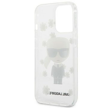 KARL LAGERFELD Handyhülle Case iPhone 13 Pro Max Motiv Karl Blumen