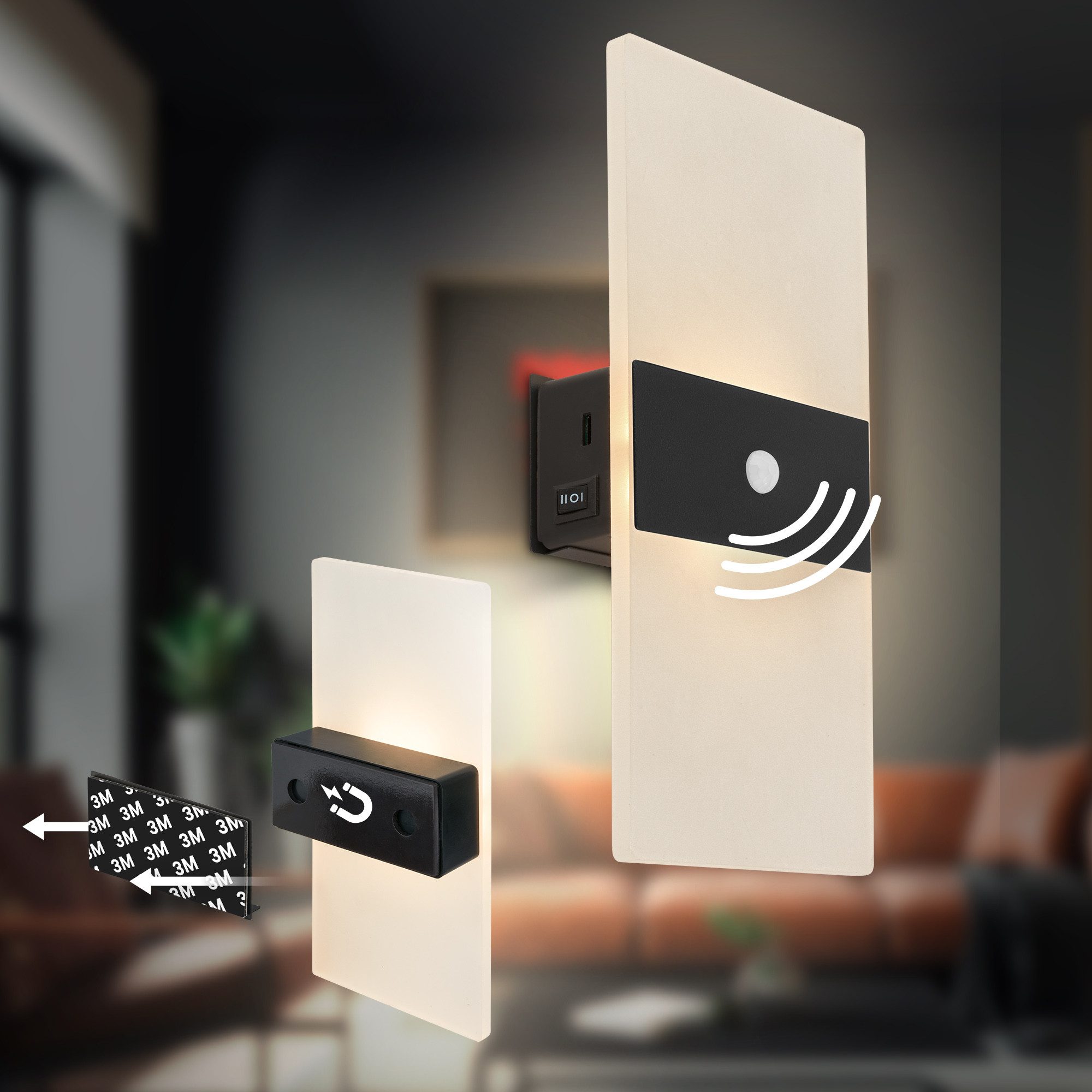Briloner Leuchten LED Wandleuchte LED, LED fest integriert