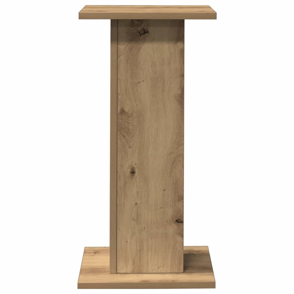 vidaXL Lautsprecherständer Lautsprecherständer 2 Stk. Artisan-Eiche 30x30x60 cm, (2-tlg) – Bild 3 von 5