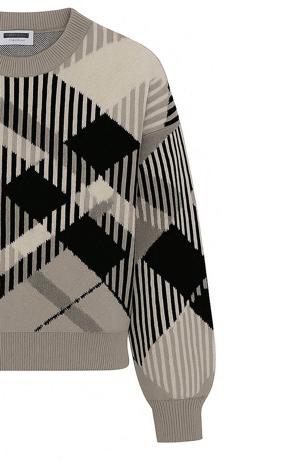 Noisy may Strickpullover Karierter Pullover mit modernem Muster (1-tlg) NMC günstig online kaufen