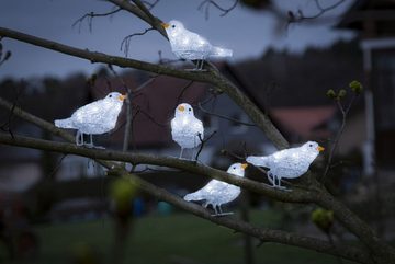 KONSTSMIDE LED-Lichterkette Weihnachtsdeko aussen, 40 kalt weiße Dioden