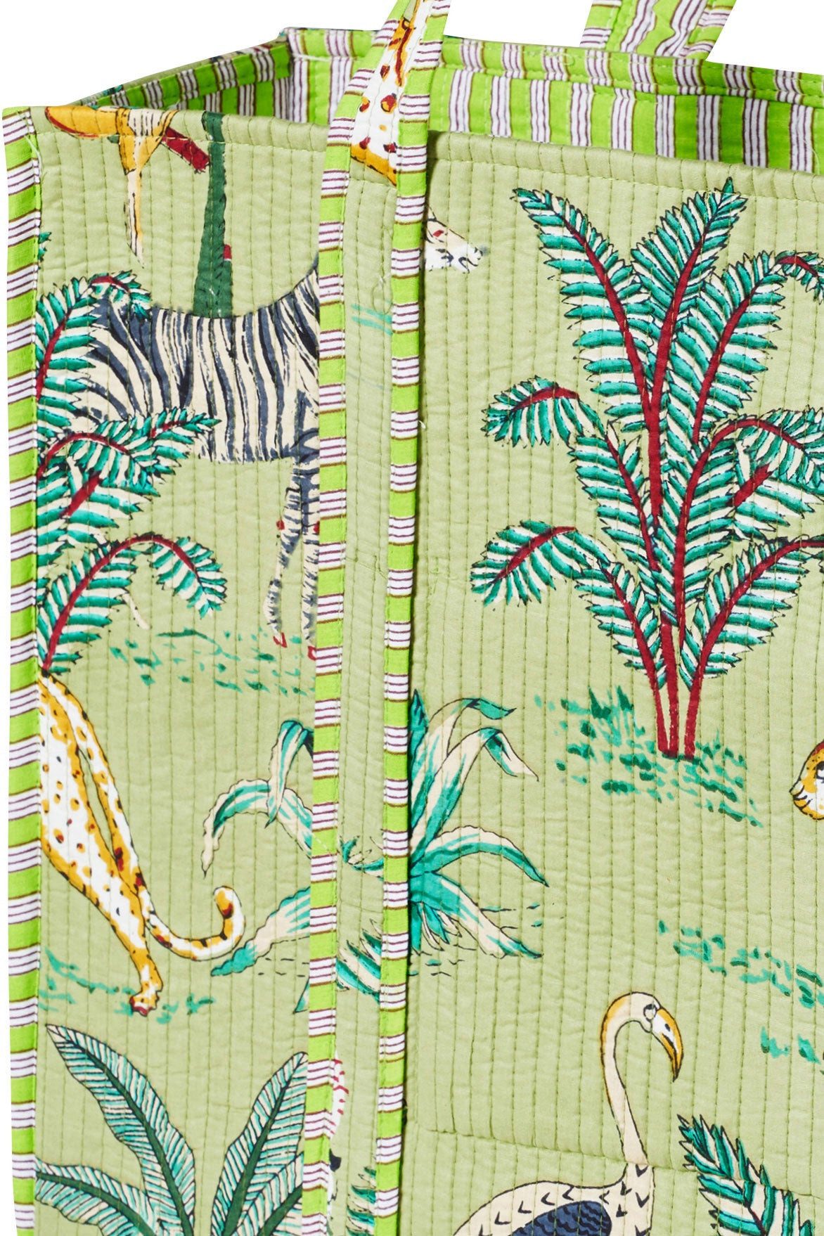 Himalaya Clothing Strandtasche Damen Handtasche groß mit lebendigem Muster und großzügigem Stauraum (1-tlg., HxBxT: 38x45x15 cm), Gesteppter Shopper mit integrierter kleiner Innentasche im Boho-Stil