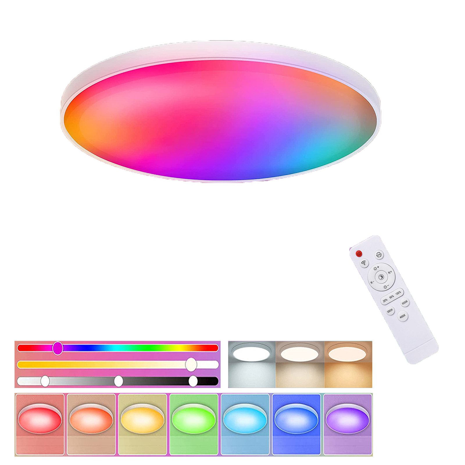 MUPOO LED Deckenleuchte Smart LED Deckenlampe günstig online kaufen