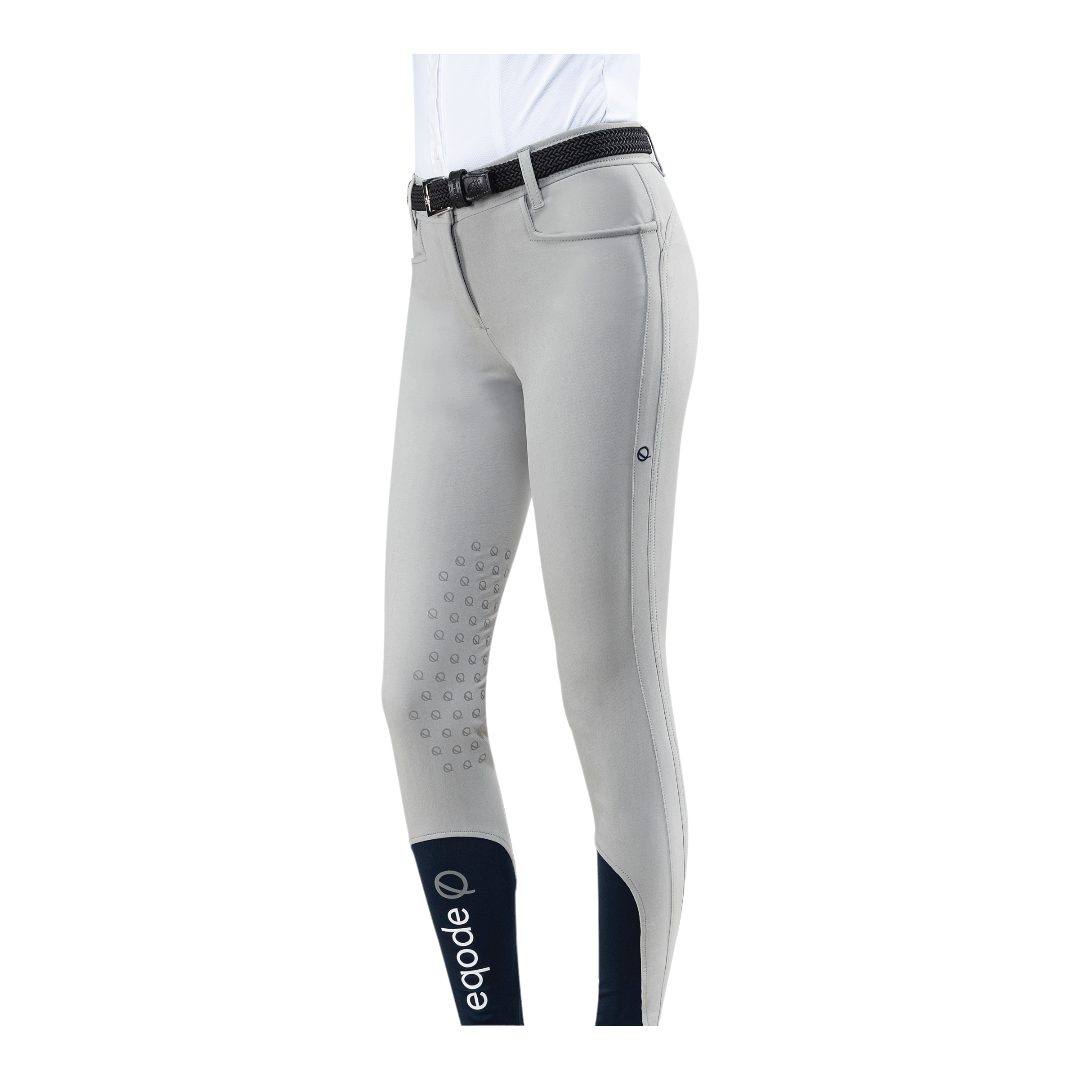 by Equiline Knie-Grip eqode Reithose Reithose Delma Weiß