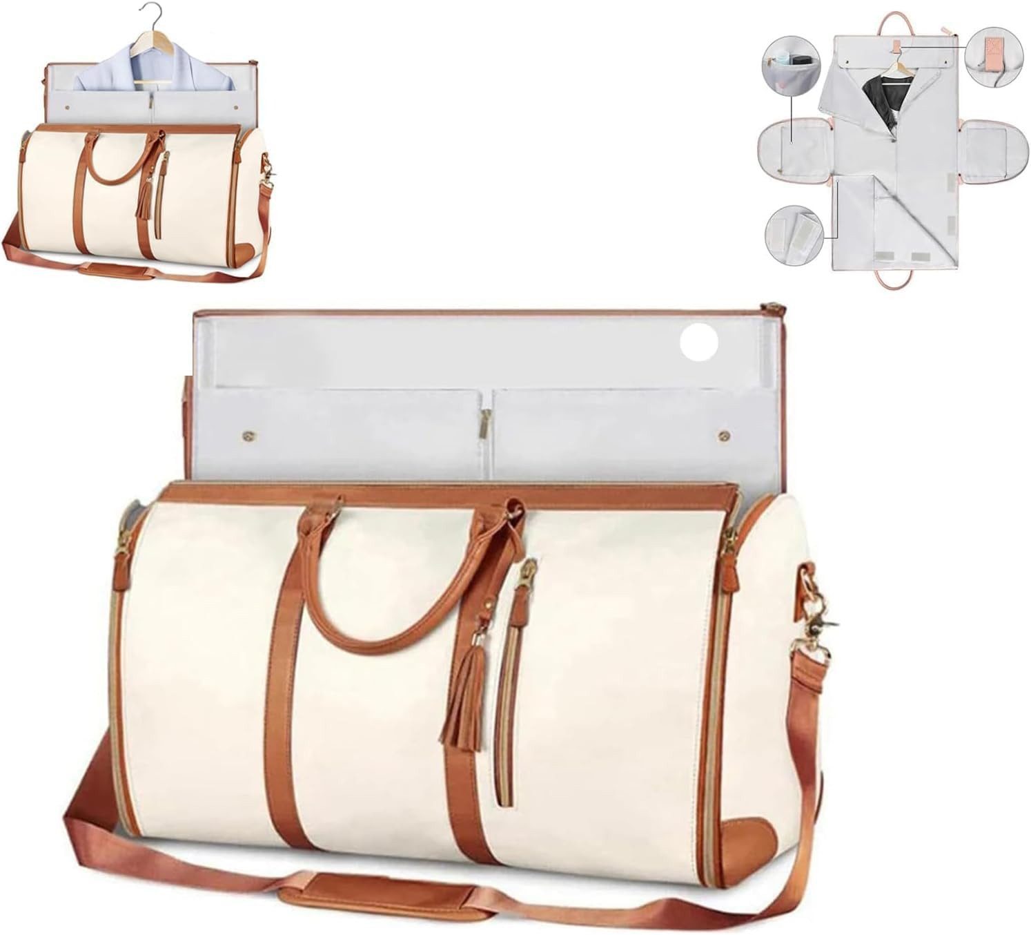 feinlux Shopper Reisetasche Foldybag,reisetasche faltbar,Travluxe Faltbare Reisetasche (Packung, Foldy Bag,Wasserdichter Kleidersack für Reisen), Perfekte Reisegeschenke für Frauen, die internationale Reisen