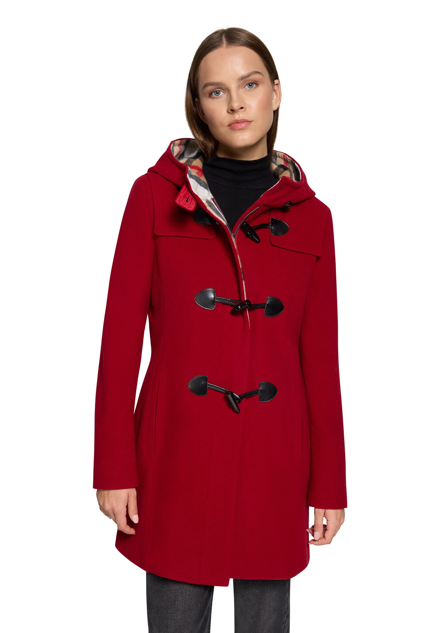 Gil Bret Outdoorjacke Damen Dufflecoat mit Kapuze günstig online kaufen