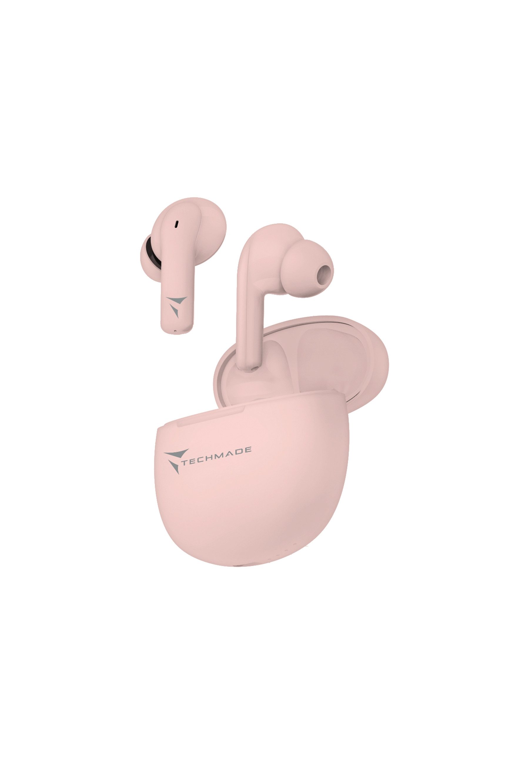 Techmade Techmade Earbuds K201E Pink wireless In-Ear-Kopfhörer (Noise-Cancelling)