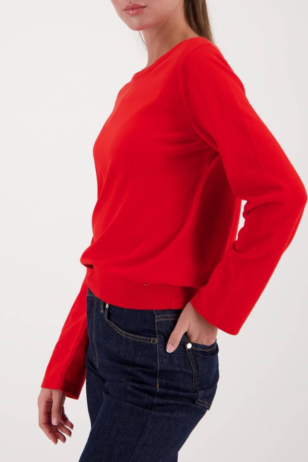 Monari Rundhalspullover 410413 Viskose-Strickpullover günstig online kaufen