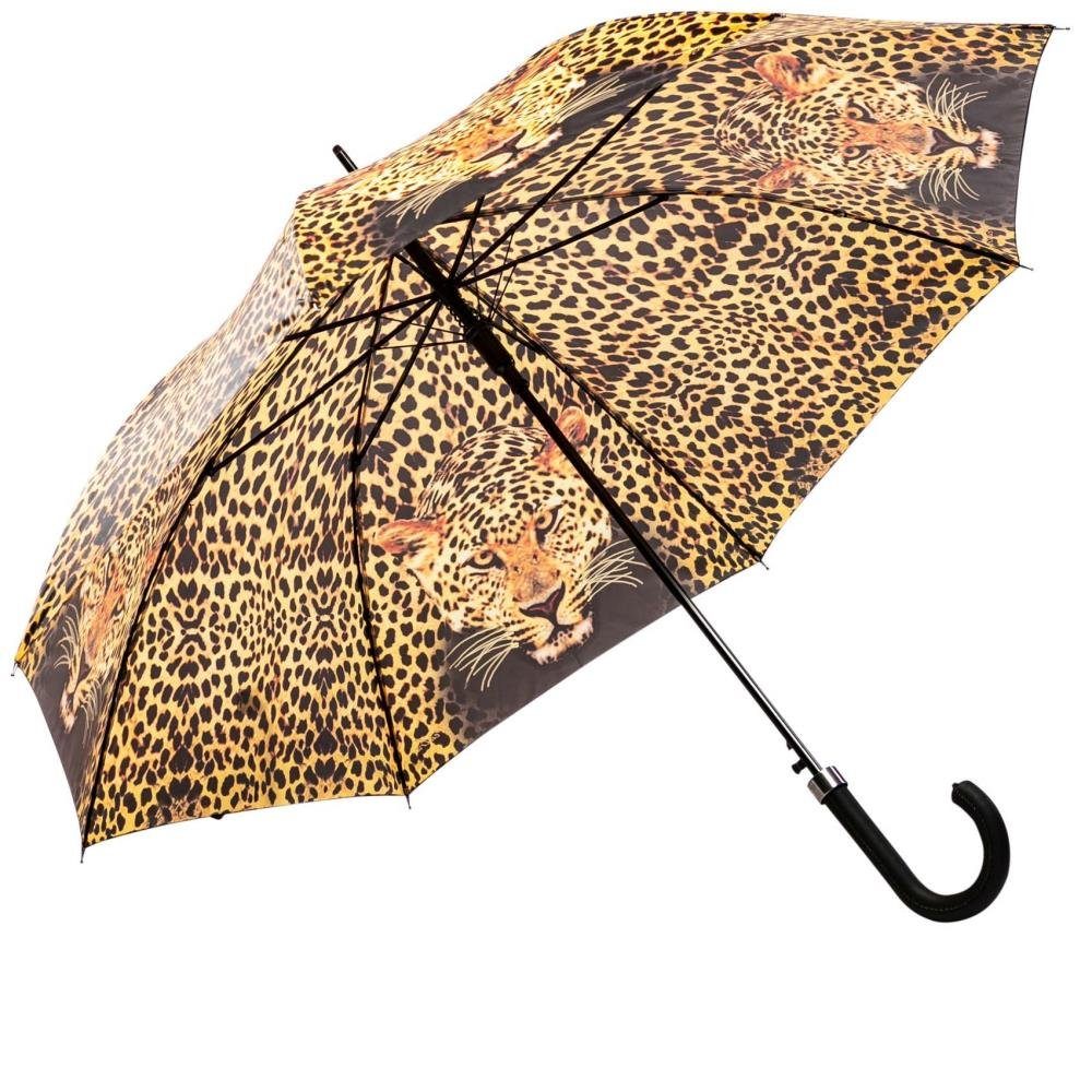 Luckyweather not just any other day Stockregenschirm Regenschirm Motiv LEOPARD Automatik
