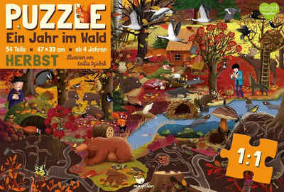 Magellan Puzzle Ein Jahr im Wald - Herbst - Puzzle, Puzzleteile