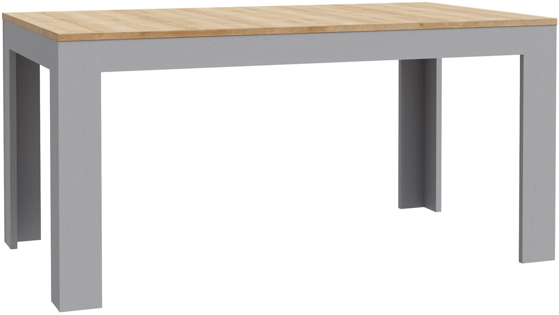 FORTE Esstisch Bohol, Esstisch ausziehbar bis 2,06 mtr., Tischplatte Holzdekor, Breite 160-206 cm