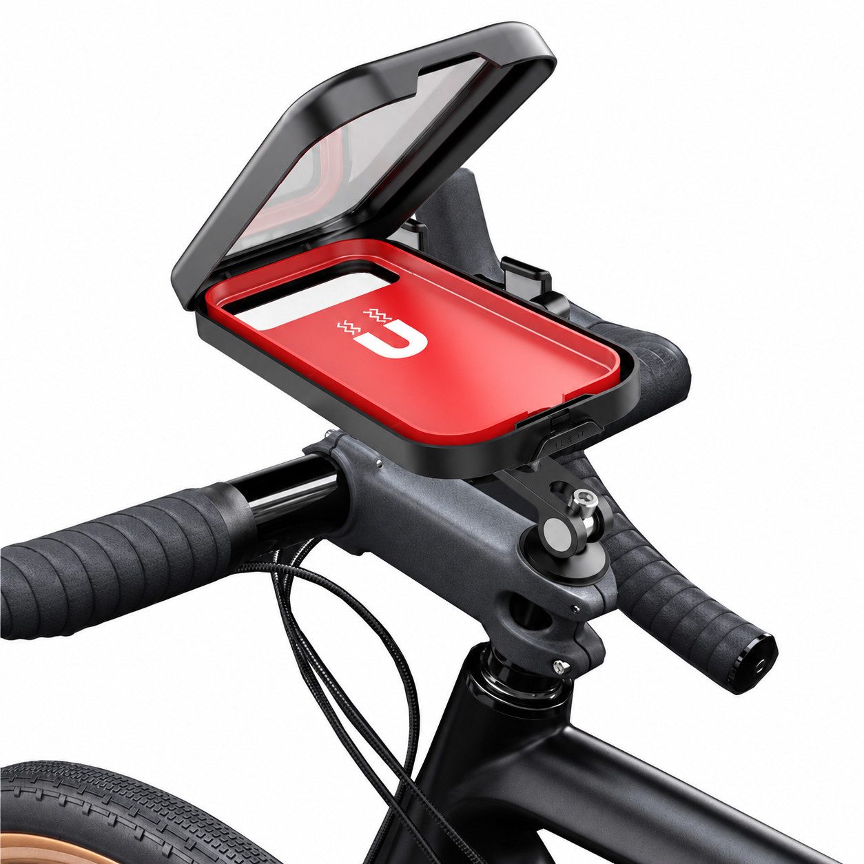 Fyrove Smartphone-Halterung Handyhalterung–wasserdicht,magenetisch,360° drehbar,Fahrrad & Motorrad, (Smartphone-Halterung,Telefonhalterung, empfindlicher Touchscreen)