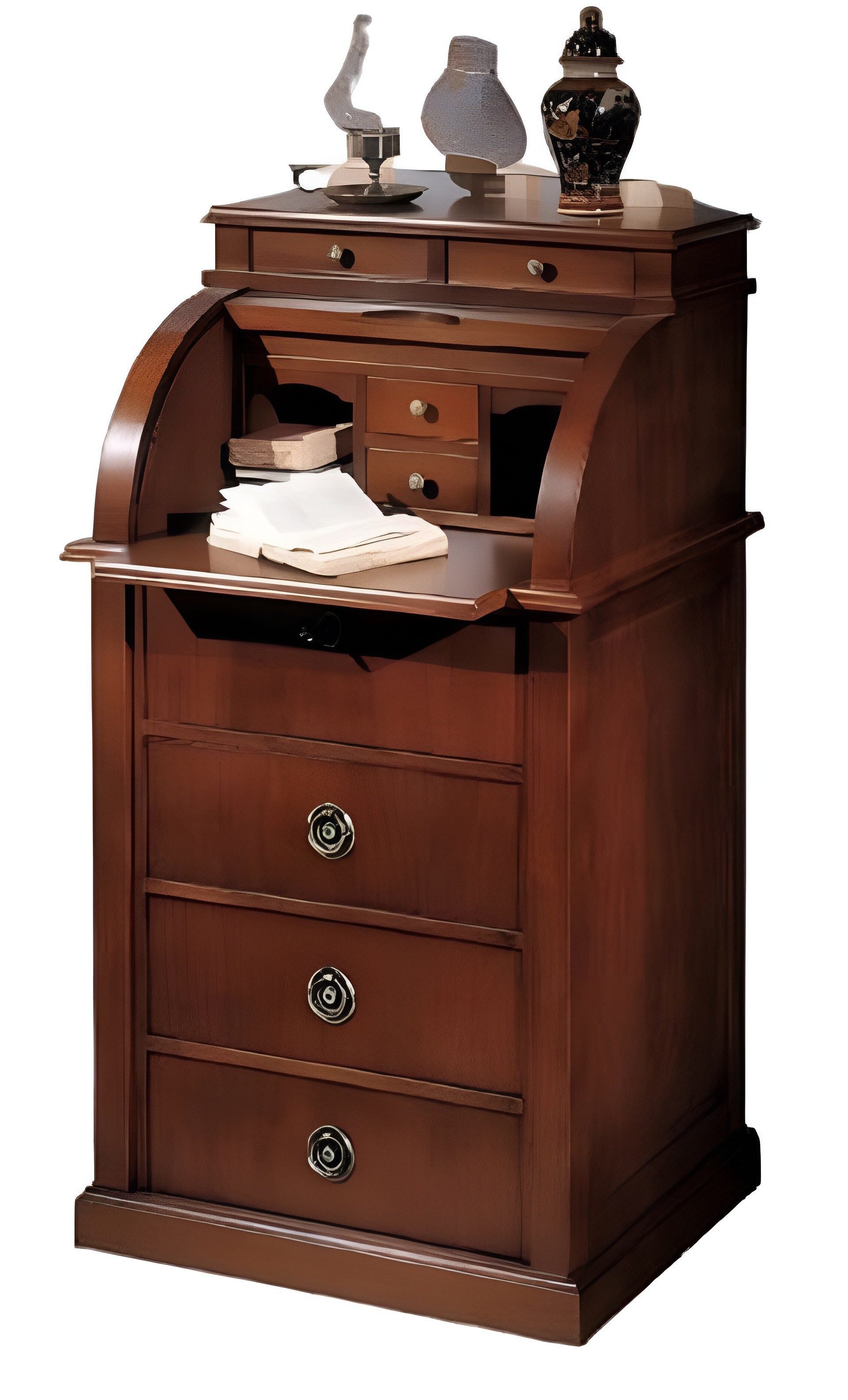Xlmoebel Sekretär Italienische Konsole Kommode in elegantem Design mit Regal (1 St., Kommode), Hergestellt in Italy
