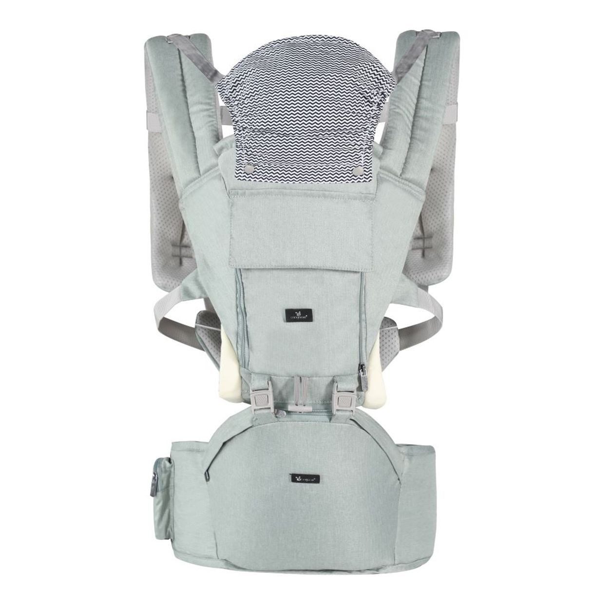 Cangaroo Babytrage Ivy, Bauchtrage, Rückentrage, Hüftgurt, Mesh-Innenseite, Kopfstütze, 15 kg