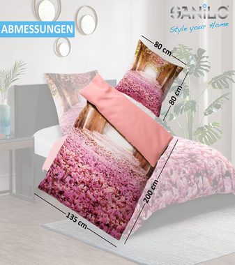 Bettwäsche Romantik 135x200 cm, Bettbezug und Kissenbezug, Sanilo, Baumwolle, 2 teilig