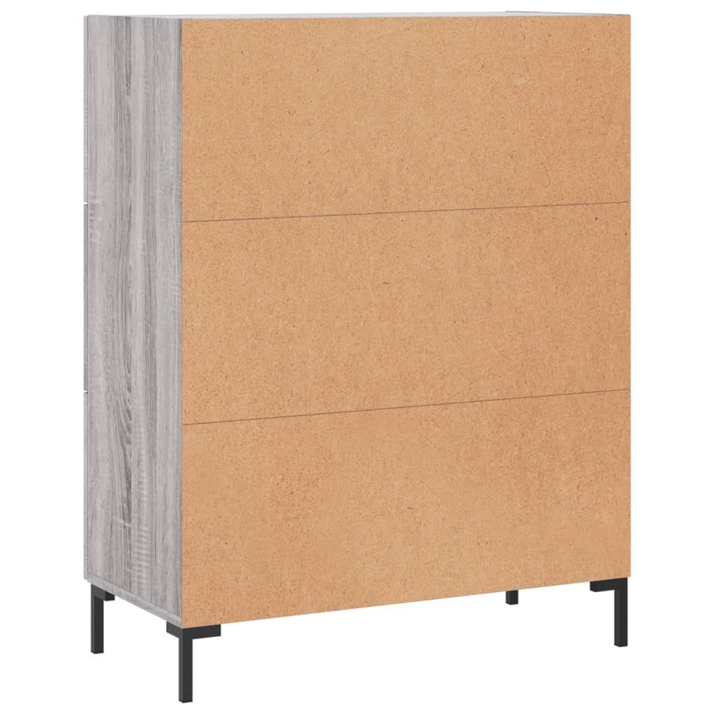 Sonoma 69,5x34x90 vidaXL Sideboard Sideboard cm Holzwerkstoff Grau (1 St)