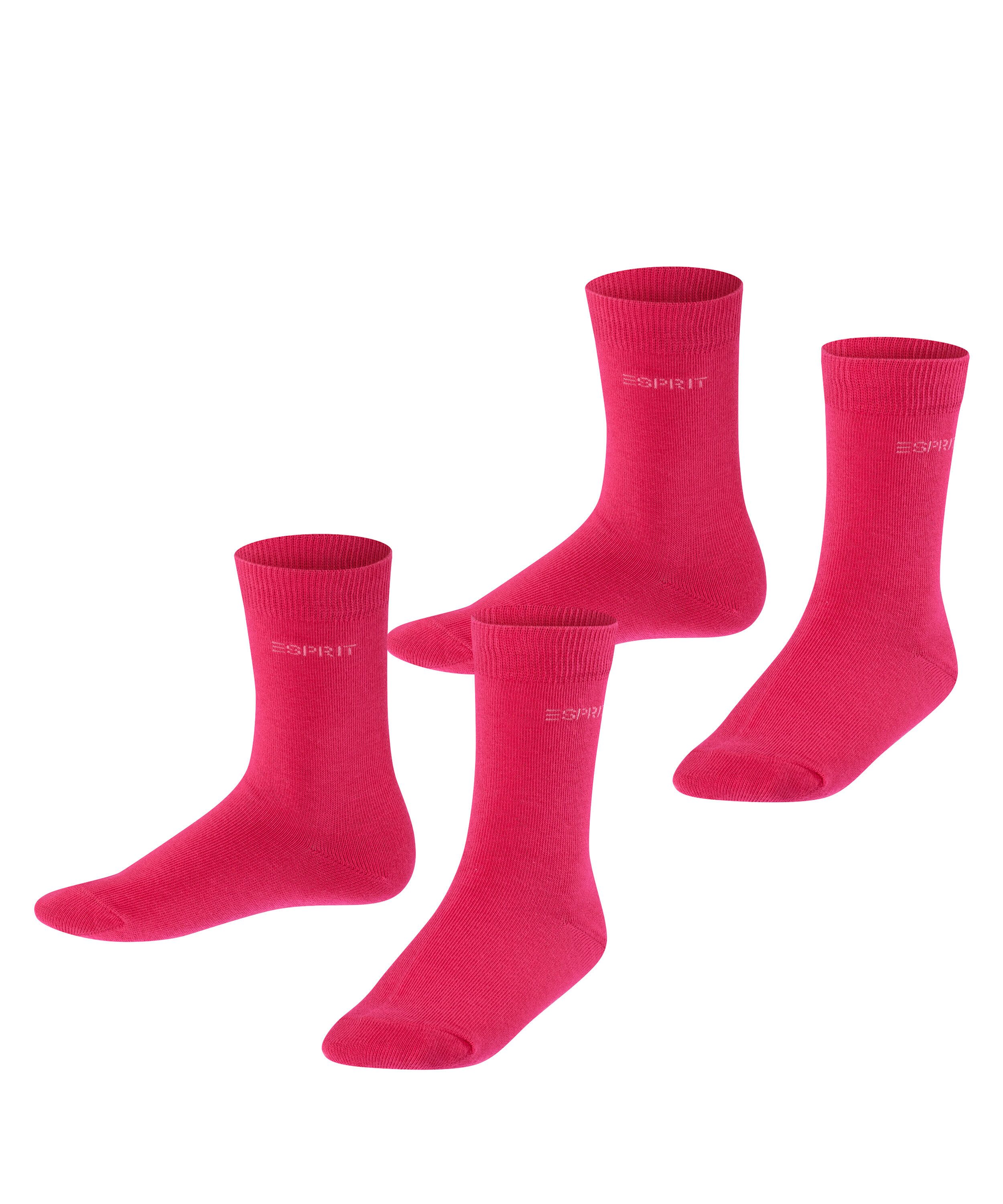 Esprit Socken Foot Logo (2 Paar) kurz, verstärkt, hochwertig, uni