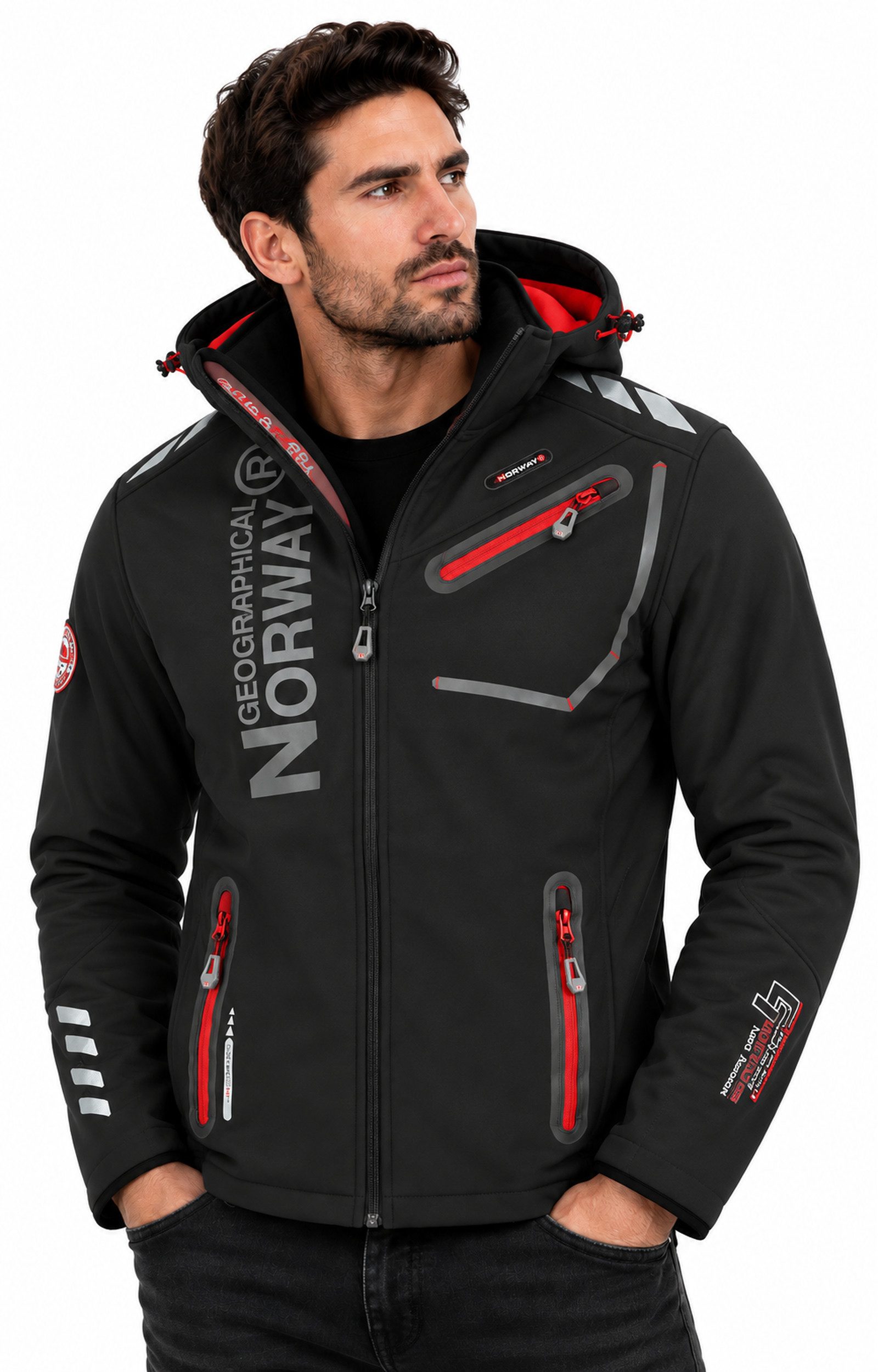 Geographical Norway Softshelljacke Herren Herbst Winter Jacke Softshell Jacke Outdoor Regen Übergangs