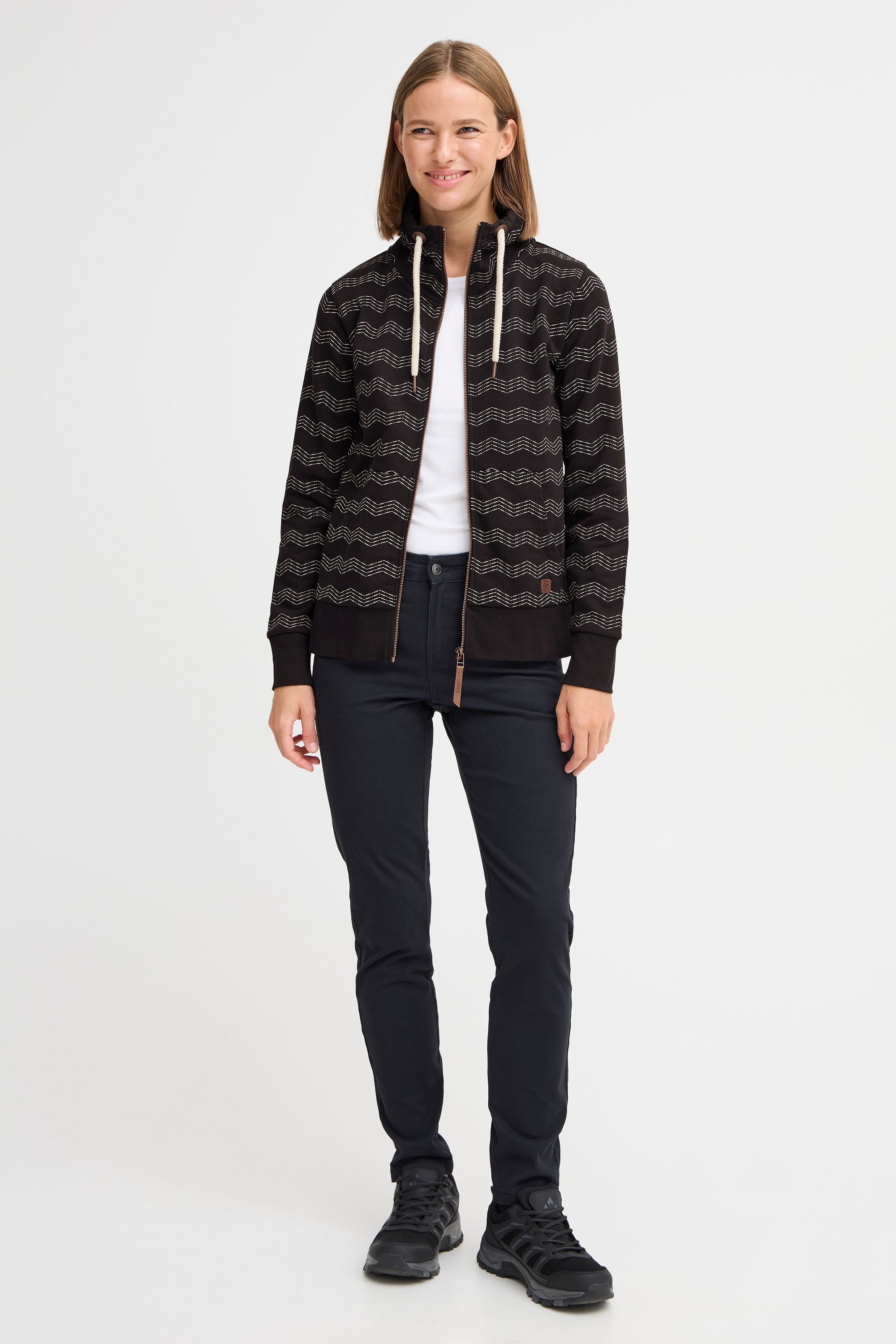 OXMO Sweatjacke OXVanta Moderne Sweatjacke