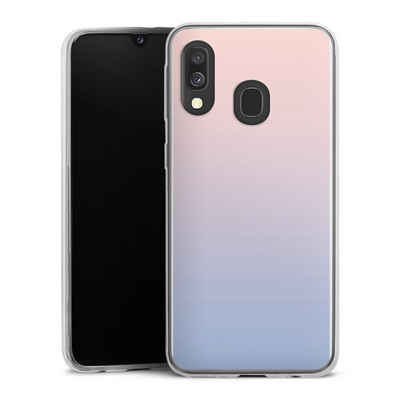 DeinDesign Handyhülle zweifarbig Pastell Farbverlauf Dawn, Samsung Galaxy A40 Slim Case Silikon Hülle Ultra Dünn Schutzhülle