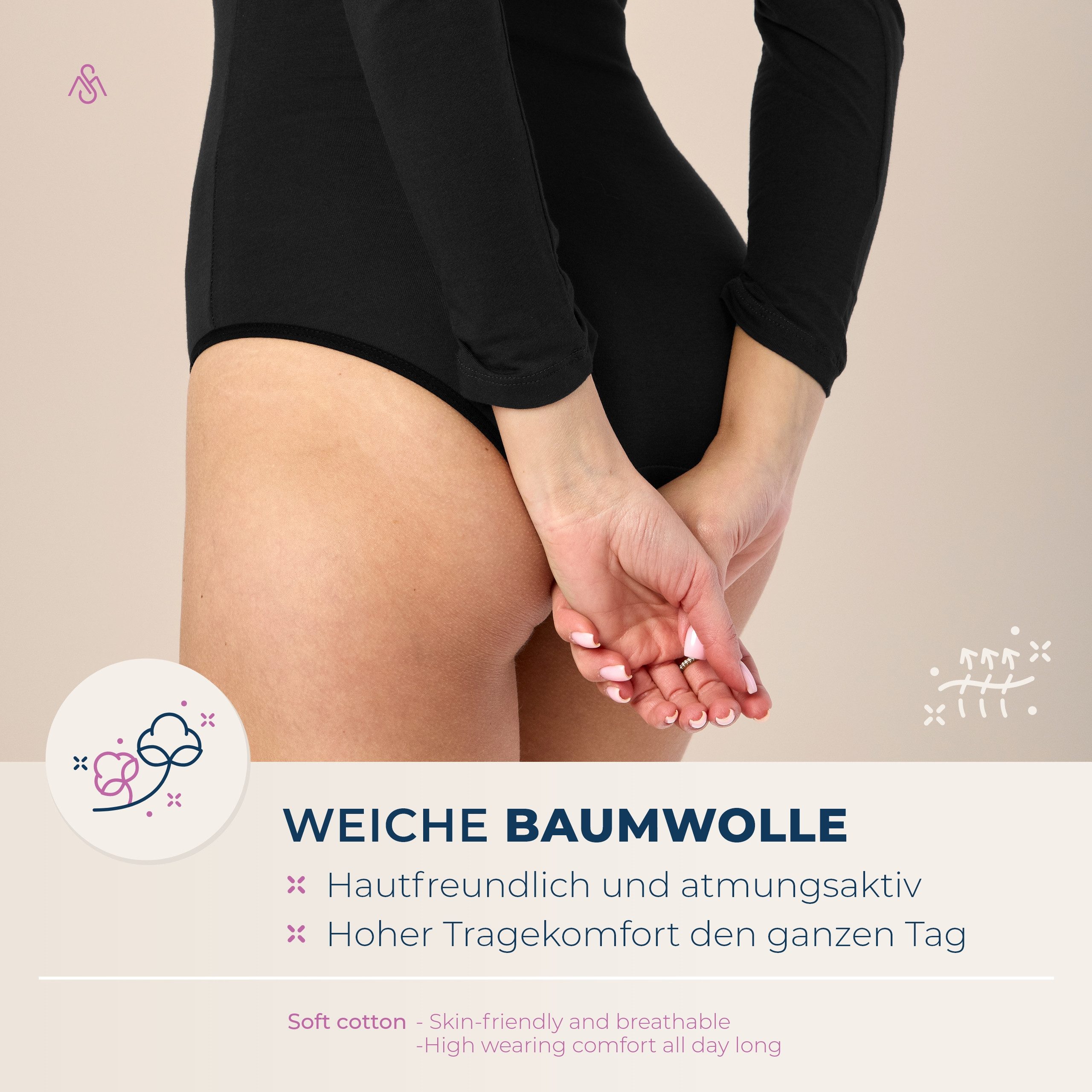 Merry Style Body Damen Langarm Body BD900 – Bild 4 von 5