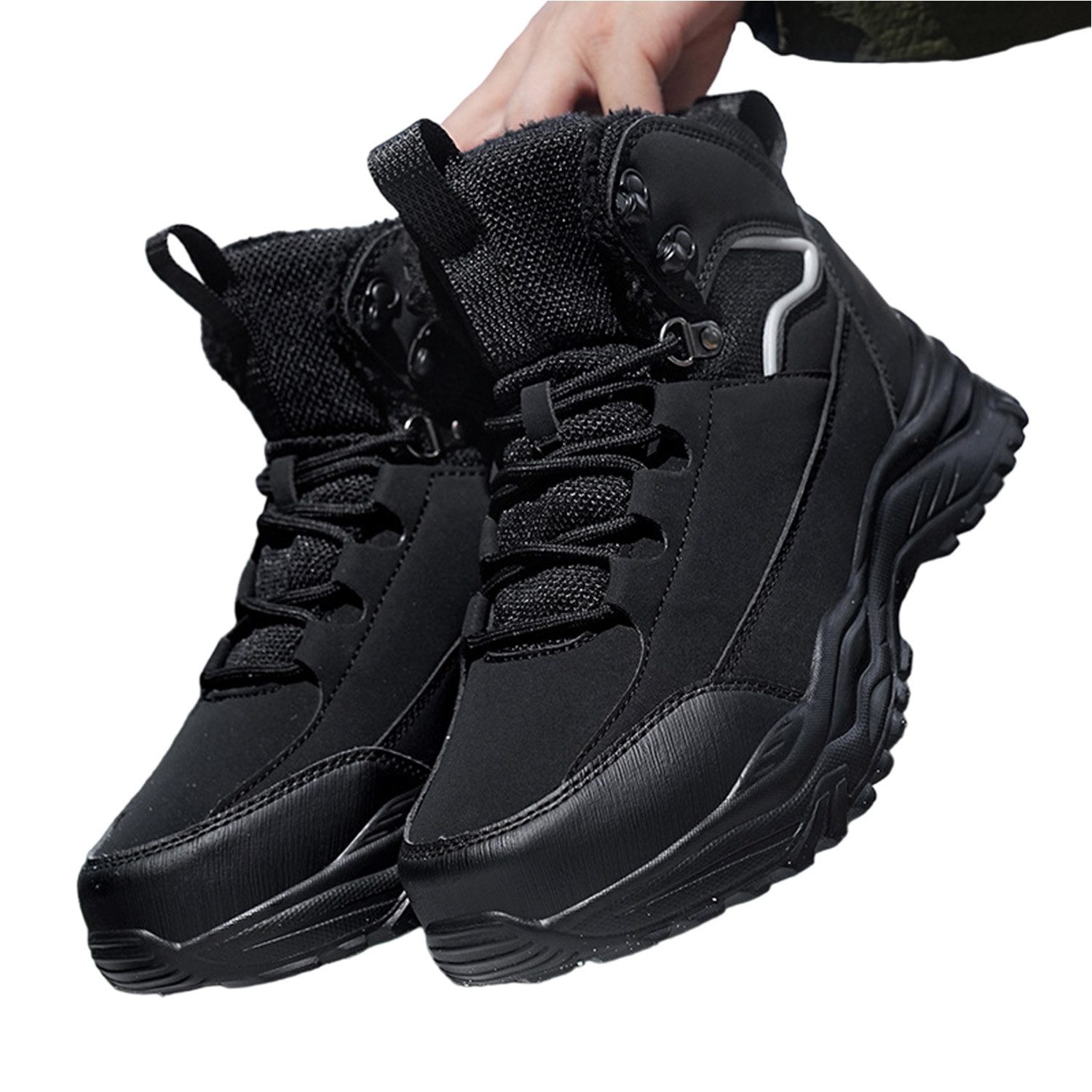 Refttenw Herren Schneestiefel,Warm Gefüttert, Rutschfest, Wasserabweisend W günstig online kaufen