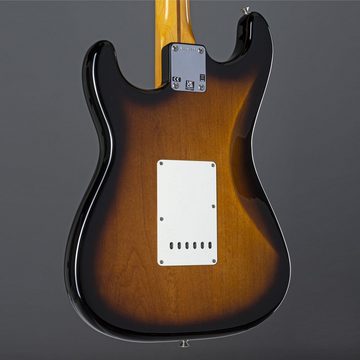 Fender E-Gitarre, E-Gitarren, ST-Modelle, American Vintage II 1957 Stratocaster MN 2-Color Sunburst -