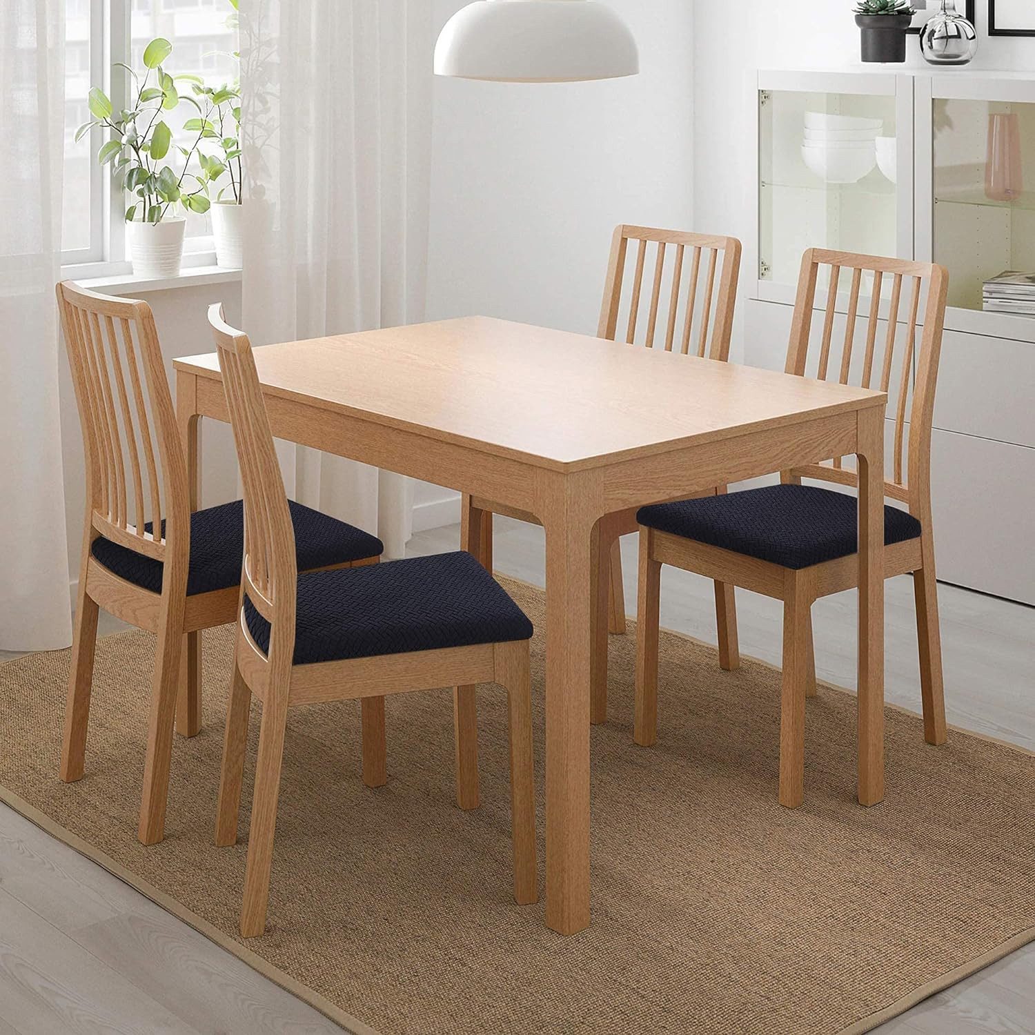 NUODWELL Stuhlbezug Stretch Bezug für Stühle Sitzbezüge für Esszimmerstühle günstig online kaufen