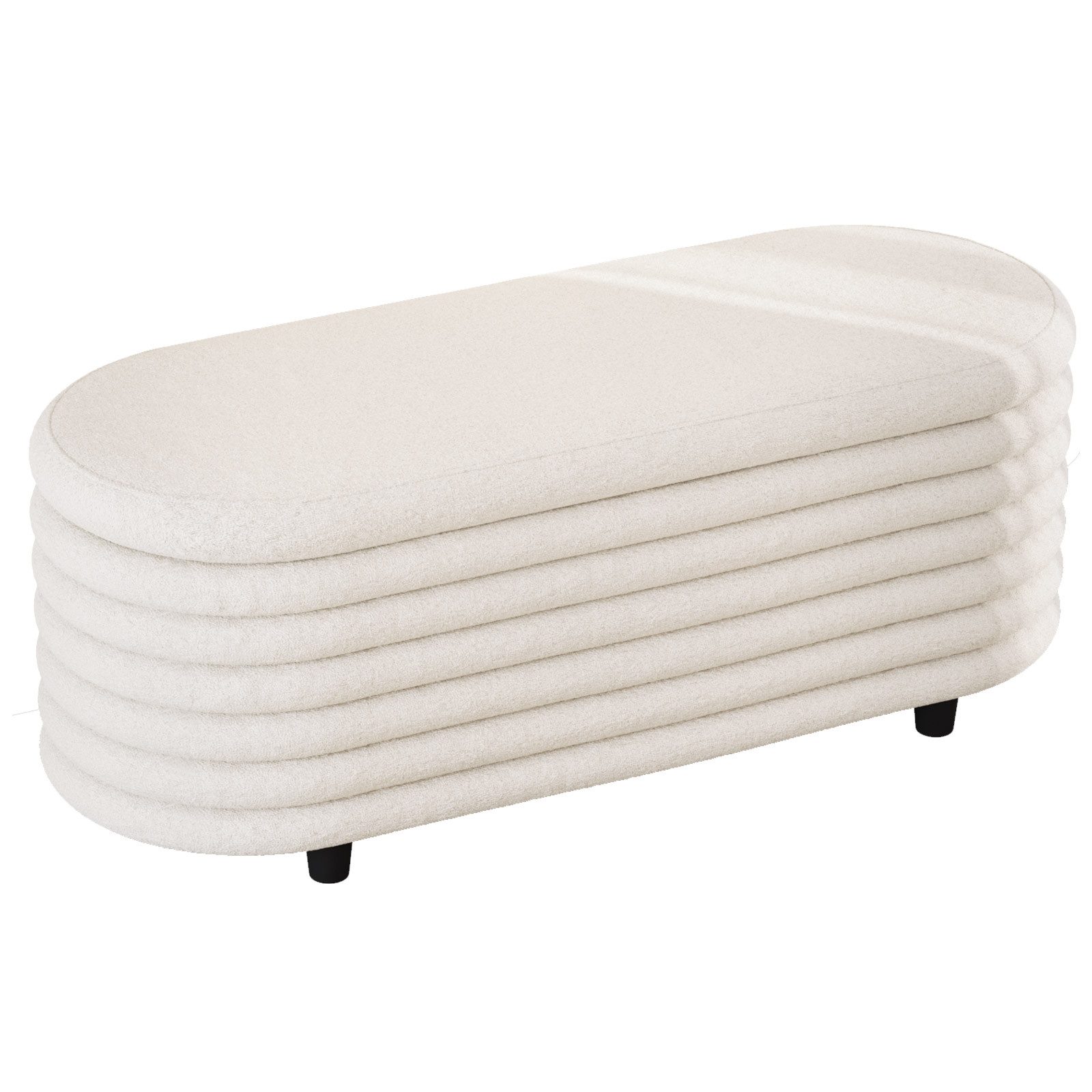 Guyii Polsterbank Stauraumbank, Bettbank, minimalistisches Design, 116,5 x 45 x 44 cm (1-St), Großer Stauraum, Samtbezug, einfache Montage für Schlafzimmer und Flur
