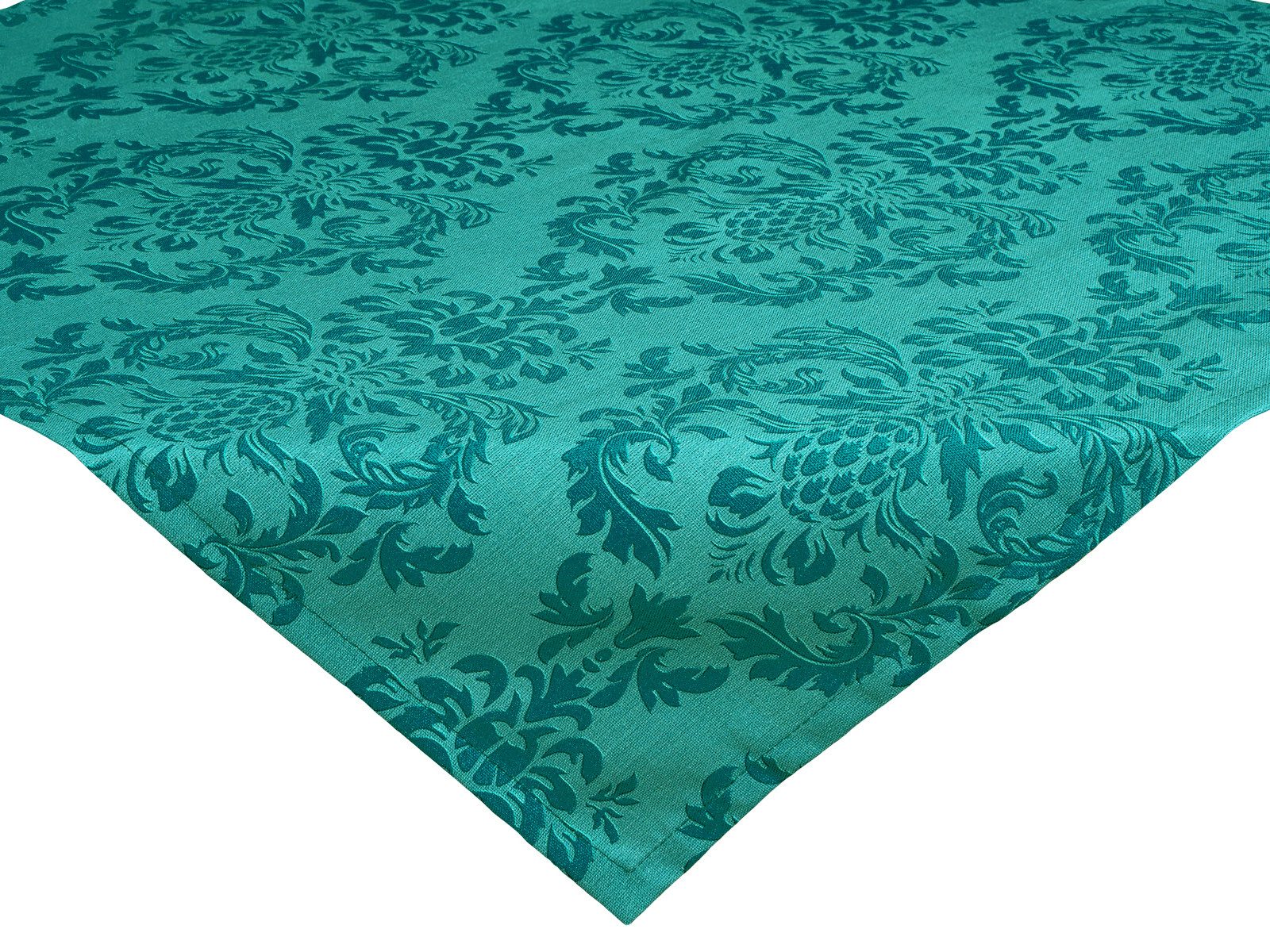 beties Mitteldecke Epoche (1-tlg, 1 Stück Kissenhülle), 60x60 cm Baumwolle petrol-grün