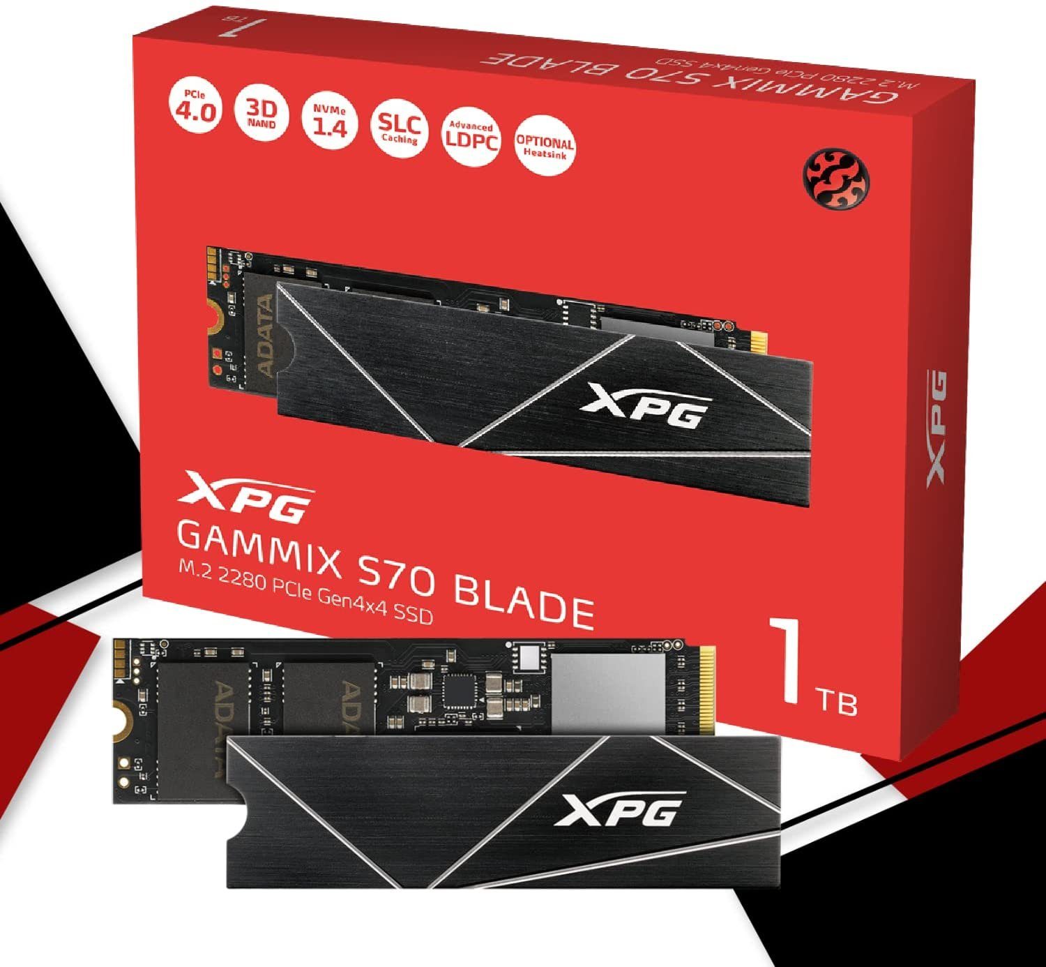 ADATA XPG GAMMIX S70 Blade - SSD - 1 TB - PCIe 4.0 x4 (N interne SSD
