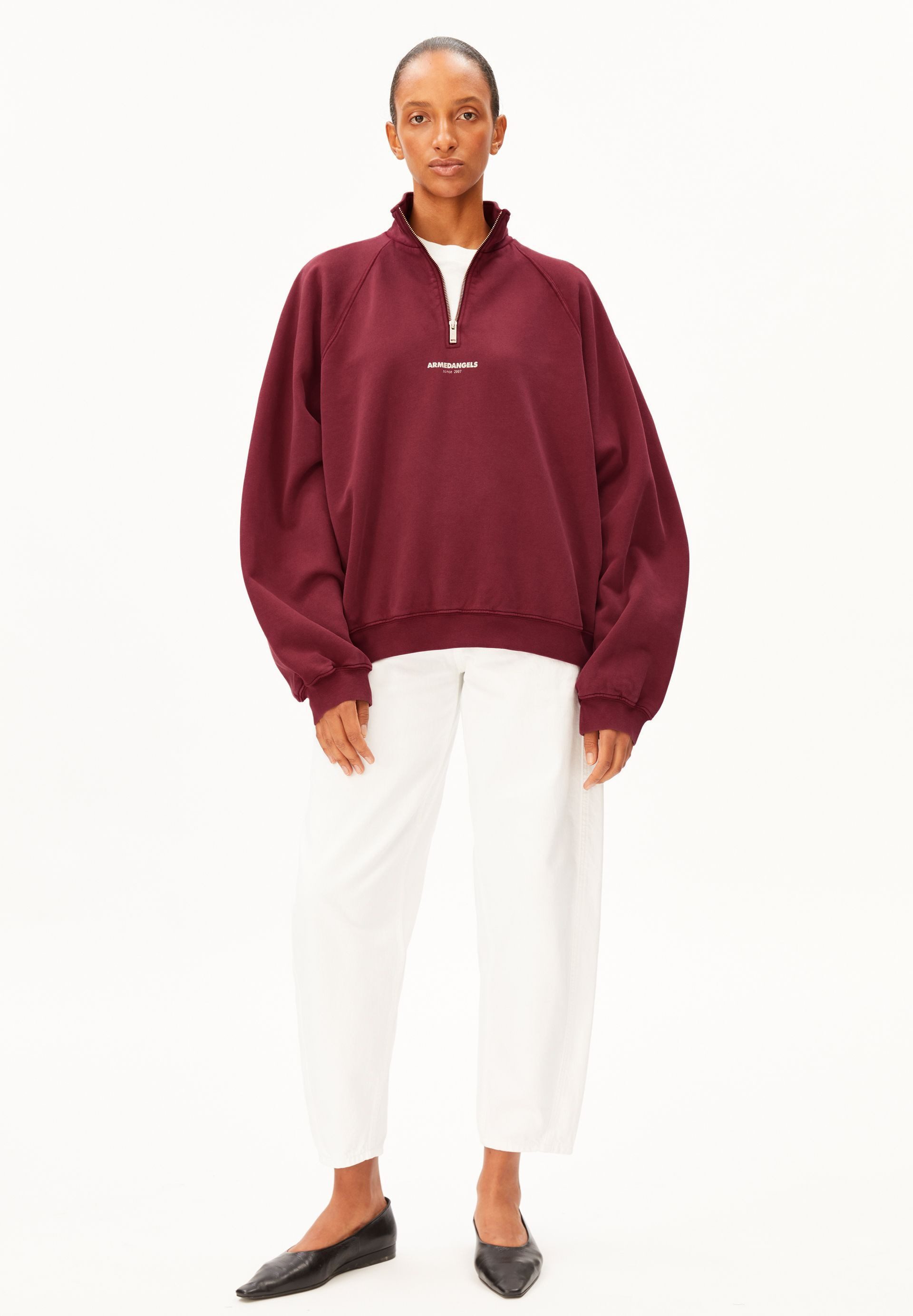 Armedangels Sweatshirt GMT DYE TROYER Sweatshirt aus Bio-Baumwolle Oversized Fit – Bild 2 von 5
