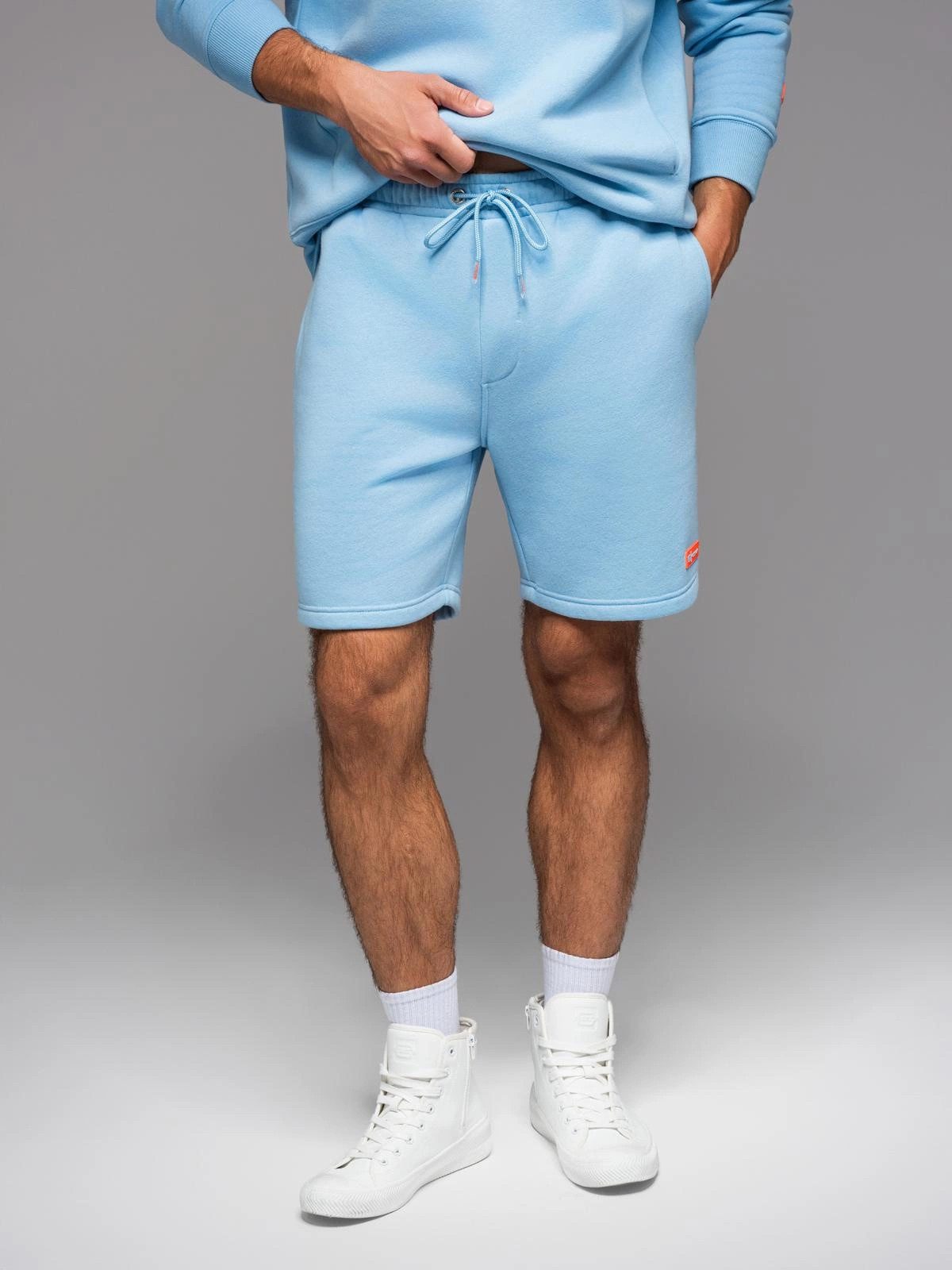 OMBRE Sweatshorts Unisex-Sweatshorts mit Kordelzug in der Taille