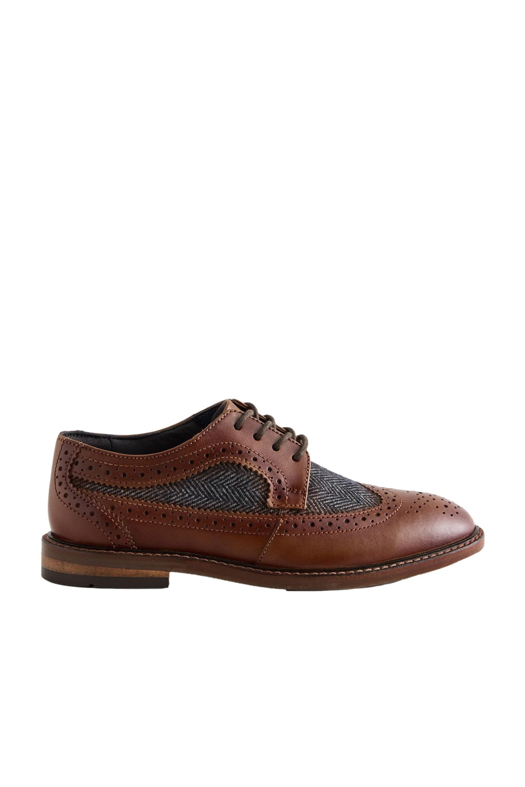 Next Brogues zum Schnüren aus Leder Budapester (1-tlg)