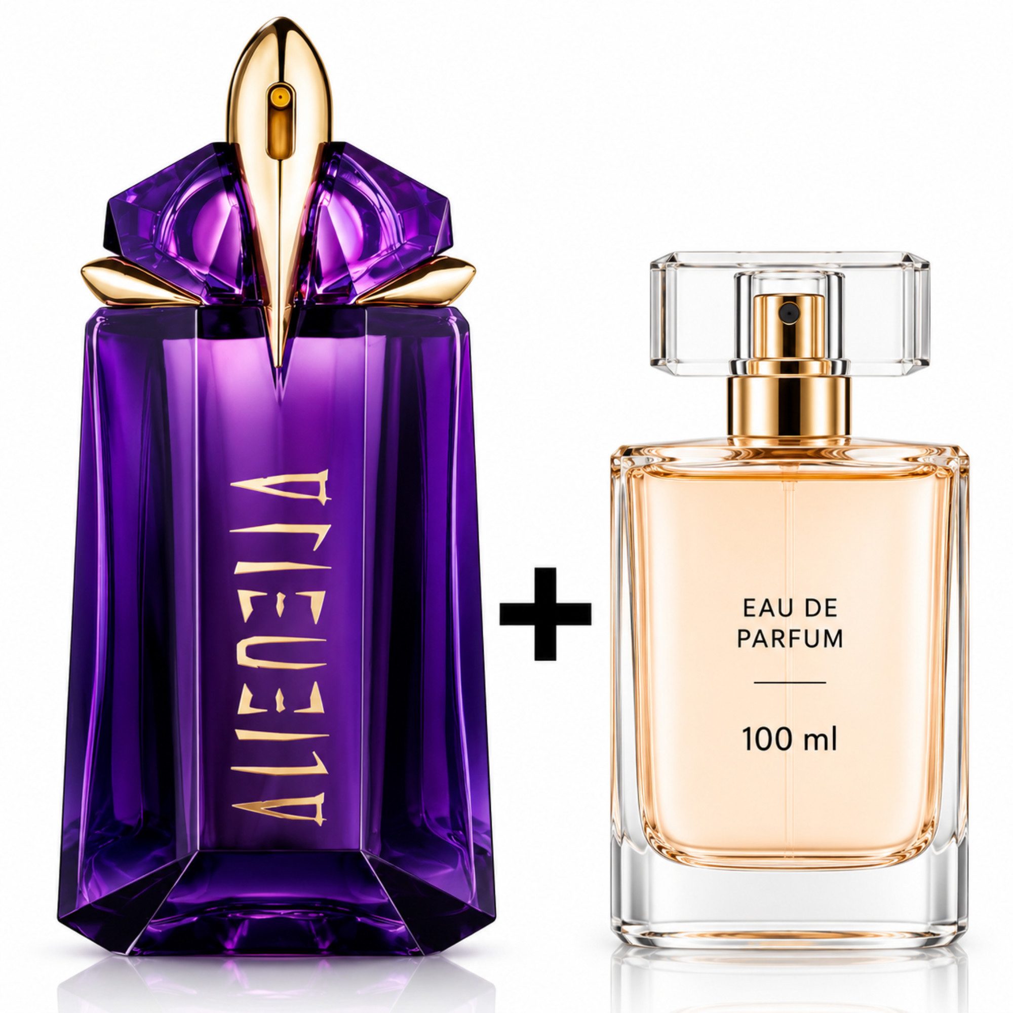 Mugler Duft-Set Alien EdP 90 ml inkl. zusätzlichem Eau de Parfum 100 ml, 2-tlg., Duft-Duo mit insgesamt 190 ml Eau de Parfum