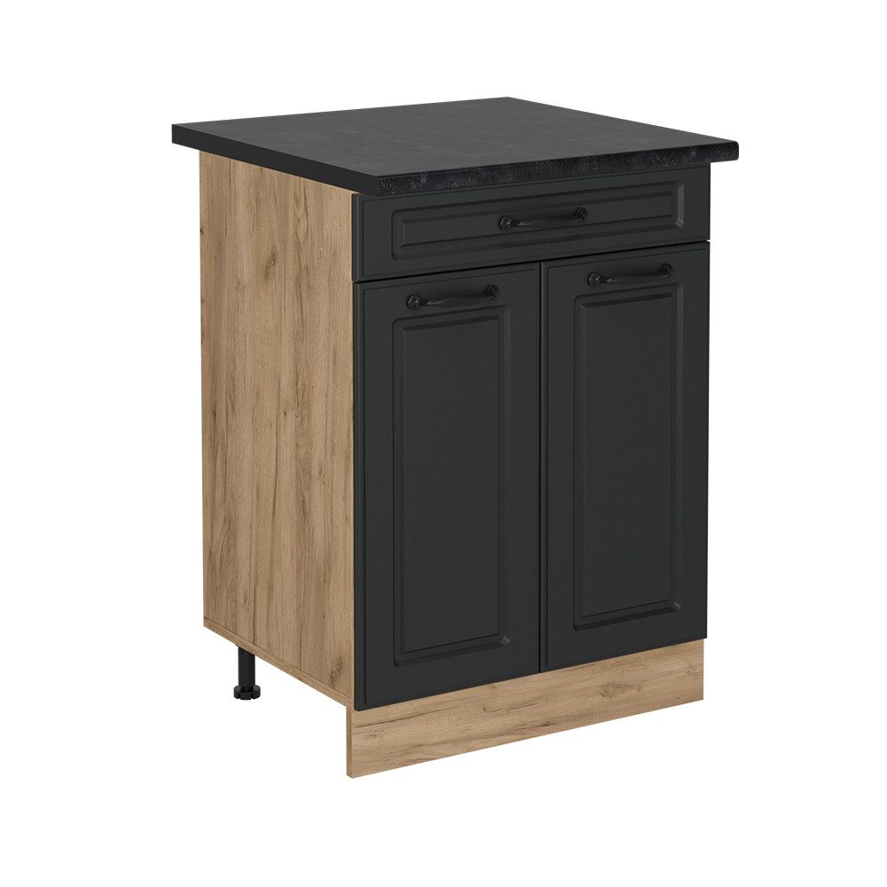 Vicco Unterschrank R-Line, Anthrazit Landhaus/Goldkraft Eiche, günstig online kaufen