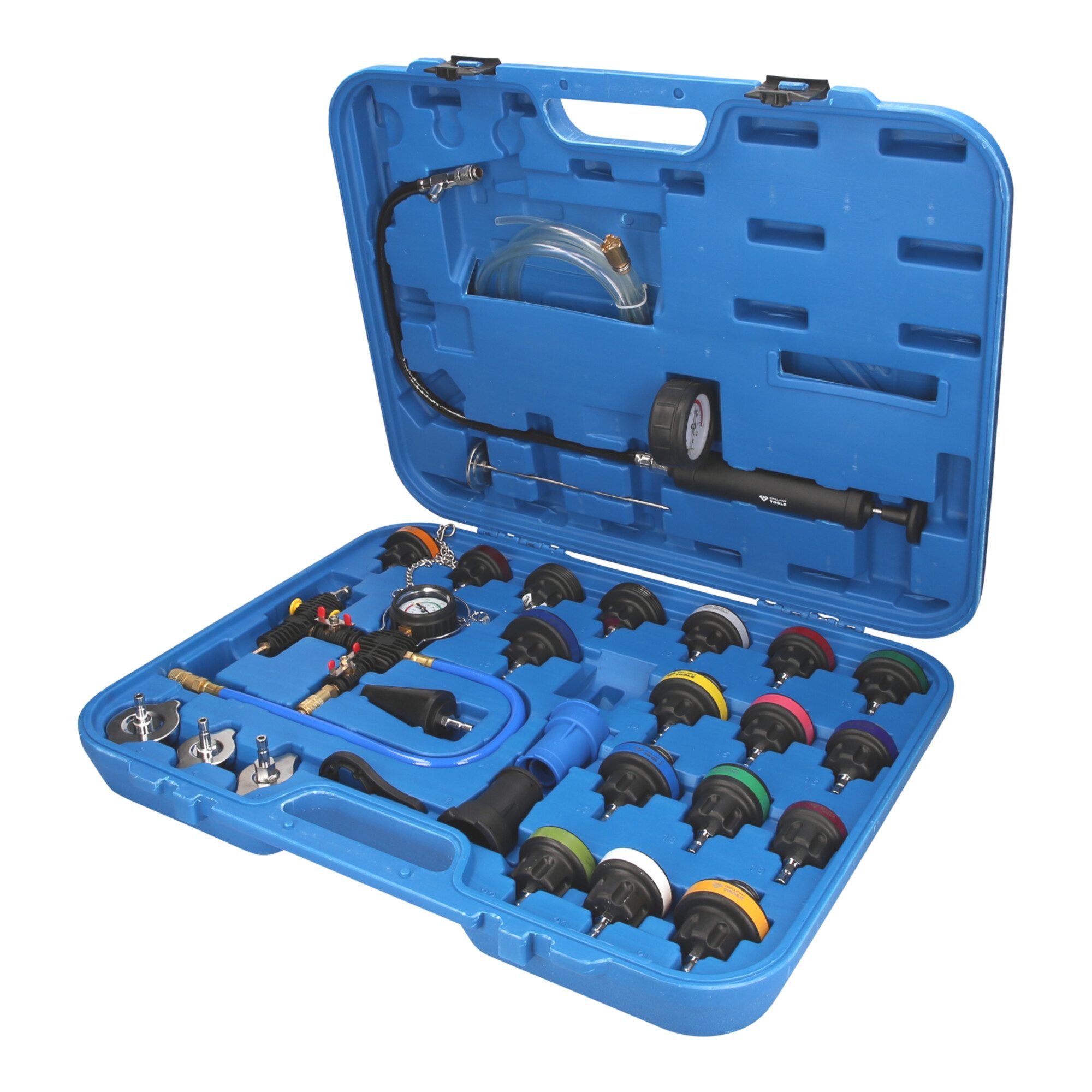 Brilliant Tools Kompressor Brilliant Tools Master Kühlsystem-Diagnose-Satz, 28-tlg