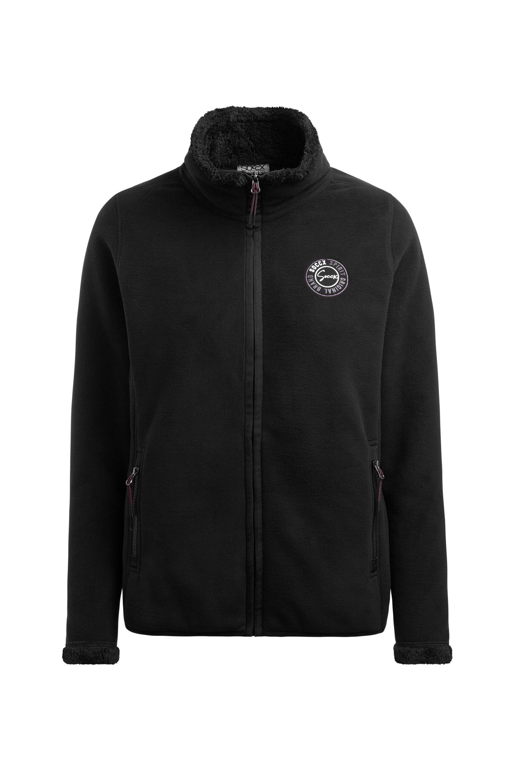 SOCCX Outdoorjacke mit elastischem Saumabschluss günstig online kaufen