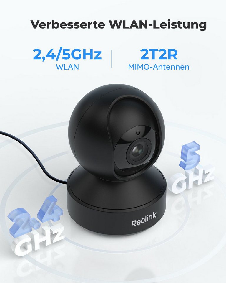 Thumbnail - Reolink Überwachungskamera 5MP PTZ WLAN (Innenbereich, 3X Optischem Zoom,2,4/5,0 GHz WiFi,12m IR-Nachtsicht,2-Wege-Audio...