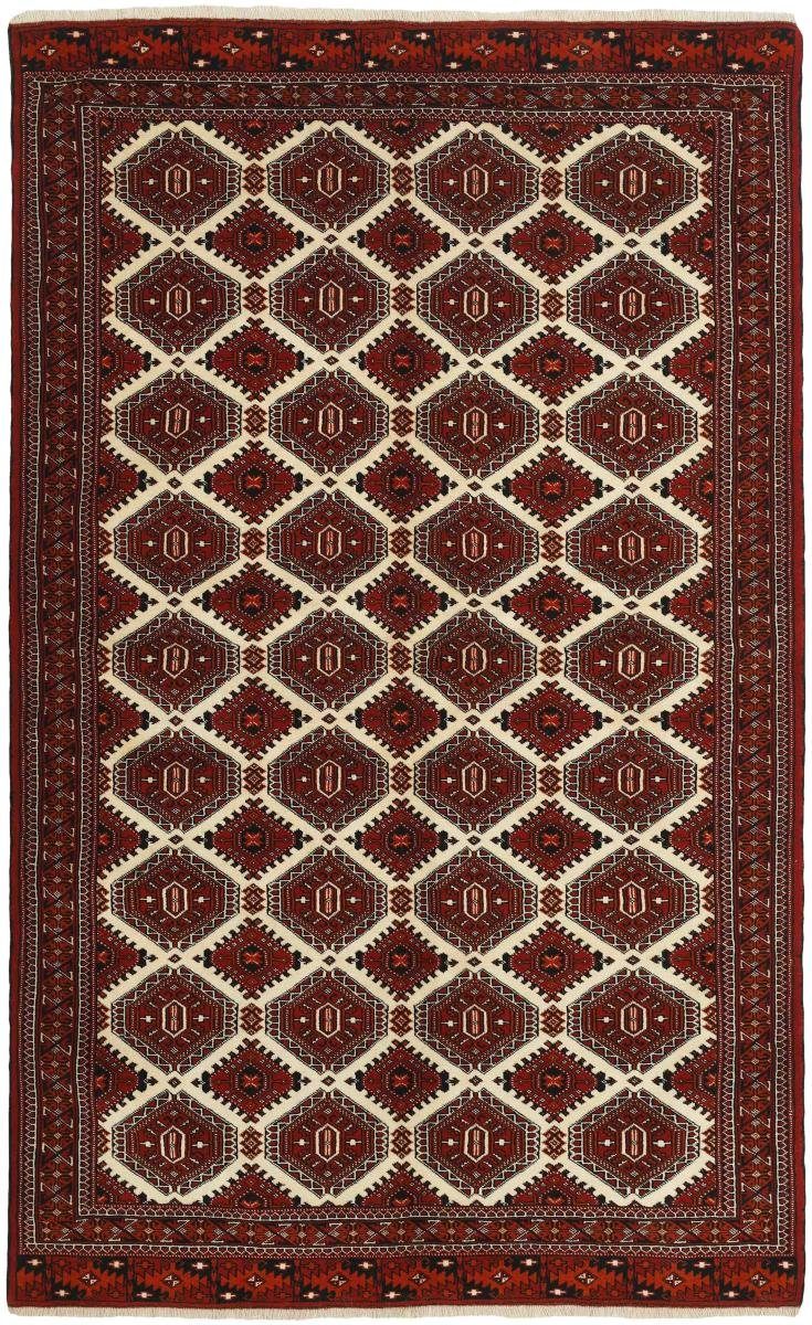 Orientteppich Turkaman 151x247 Handgeknüpfter Orientteppich / Perserteppich, Nain Trading, rechteckig, Höhe: 6 mm