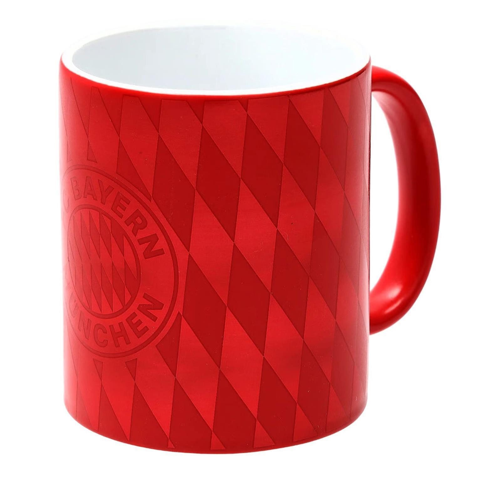 FC Bayern München Tasse FC Bayern Tasse Metallic rot, Keramik