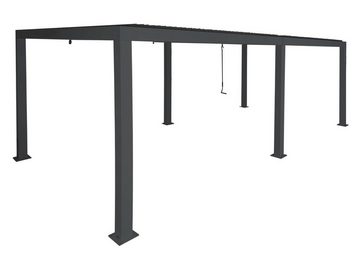 MCW Pergola MCW-L46, BxTxH: 600x300x220 cm, Stabiles Gestell mit Füßen, Sturmfest bis 100km/h - Windstärke 10