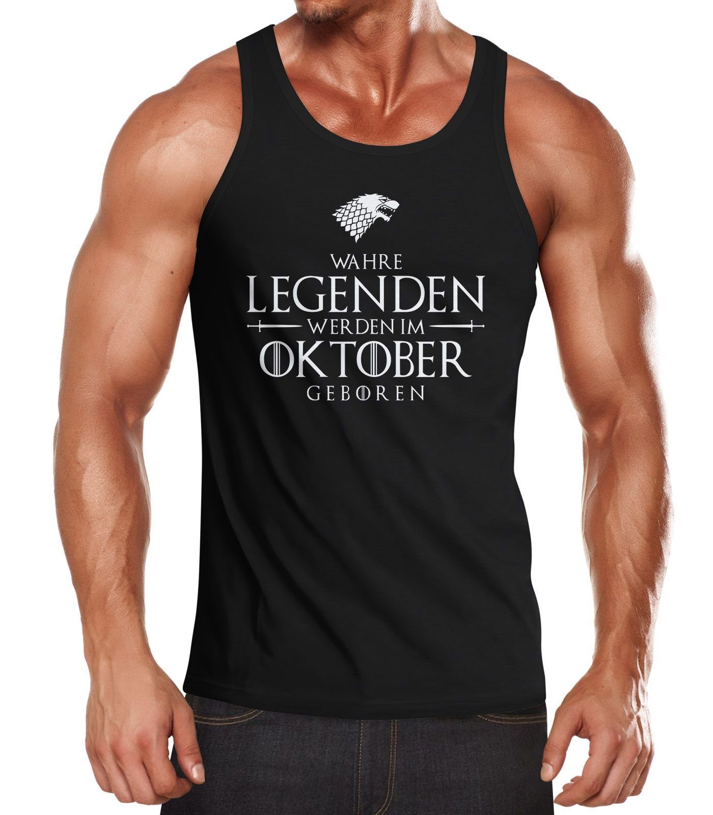 MoonWorks Tanktop Herren Tanktop Wahre Legenden günstig online kaufen