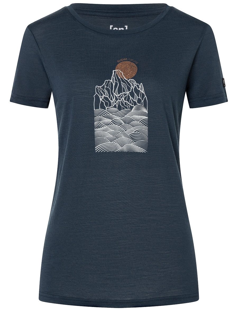 T-Shirt für Damen, Merino PREIKESTOLEN CLIFFS