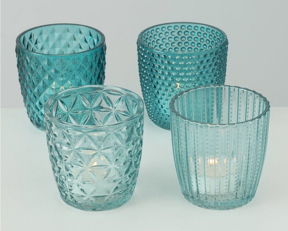 BOLTZE GRUPPE GmbH Teelichthalter Teelichthalter Marilu Glas lackiert türki günstig online kaufen