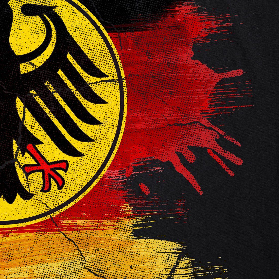 style3 T-Shirt Deutschland Wappen WM 2026 Fußball trikot fahne weltmeister europa EM