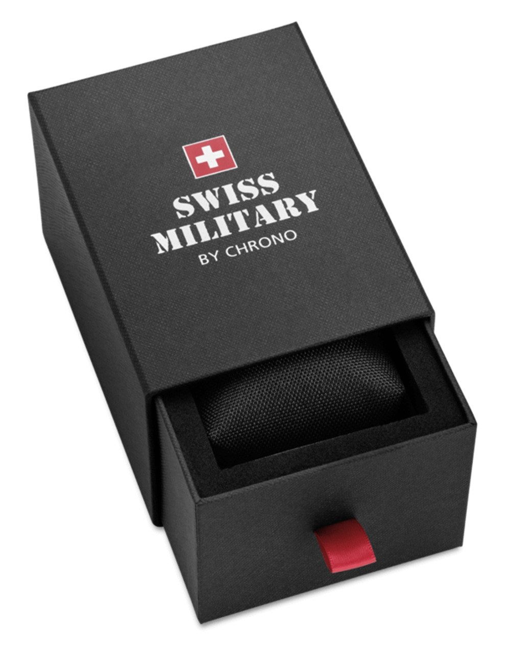Swiss Military by Chrono Automatikuhr Taucheruhr 500M Swiss Military SMA34075 Keramiklunette Heliumventil Taucheruhr, Heliumventil