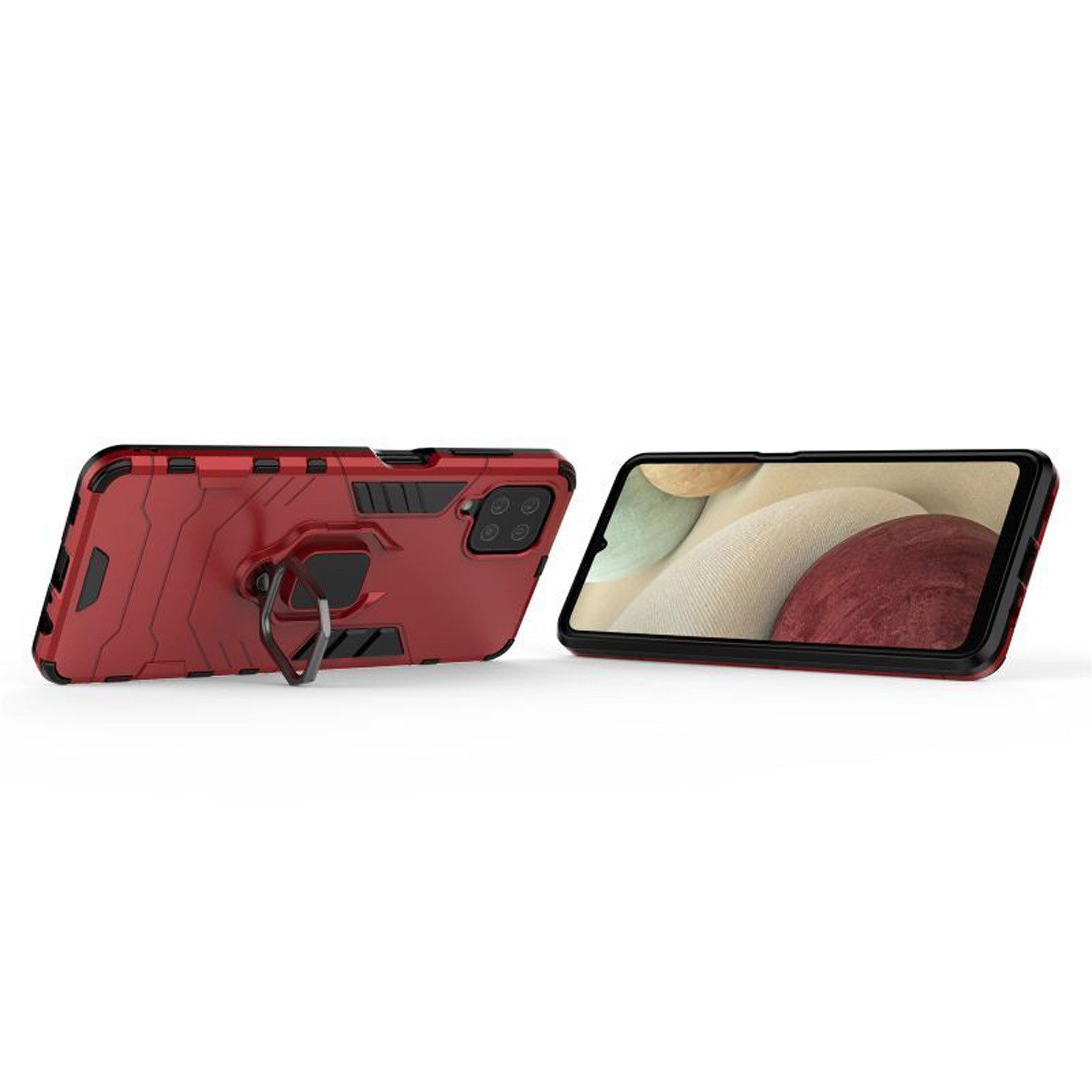 betterfon Handyhülle für Samsung Galaxy Outdoor Panzerhülle mit Slide-Kameraschutz, Mit Ringhalterung, Kamera-Schutz, Magnetplatte & 3-Schicht-Schutz